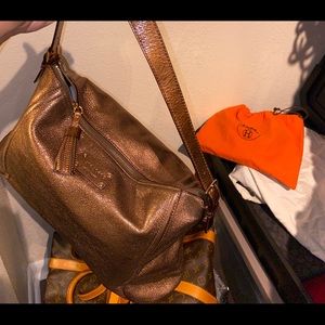 Authentic Kate Spade Rose Gold shimmer bag